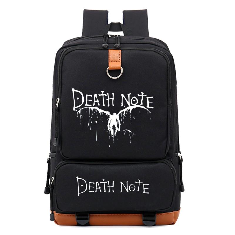 Zaino Cosplay Anime Death Note per Adolescenti Studenti Grande Capacità Borsa da Scuola da Viaggio con Stampa Personaggio