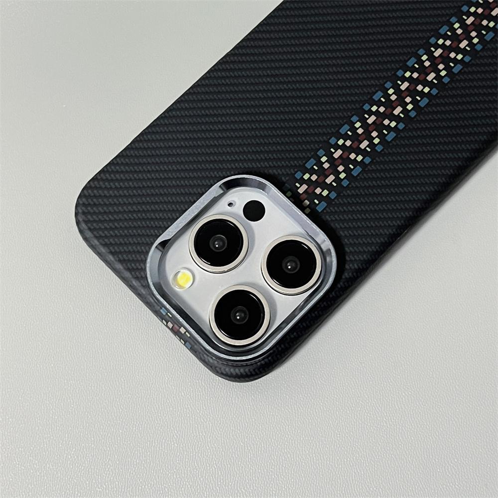 Ultra Thin Carbon Fiber Texture for  Phone Case For For Iphone 14 1 16 17 Pro Max Magnetic Wireless Charging Matte PC Cover