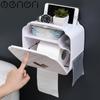 Toilet Paper Holder Portable Tissue Box Home Storage Box Plastic Waterproof Paper Dispenser for Toilet Bathroom Accessorie