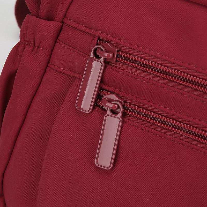 Wasserdichte Nylon-Umhängetasche für Damen, Crossbody-Tasche, mehrlagig, leicht, Muttertasche