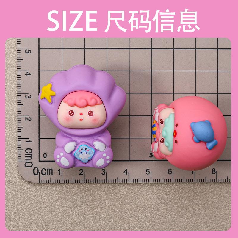 8pcs/Set Ocean Baby Figure Toy Mini Figurine Desktop Decoration Model Ornaments Toys Boys Girls Christmas Gifts