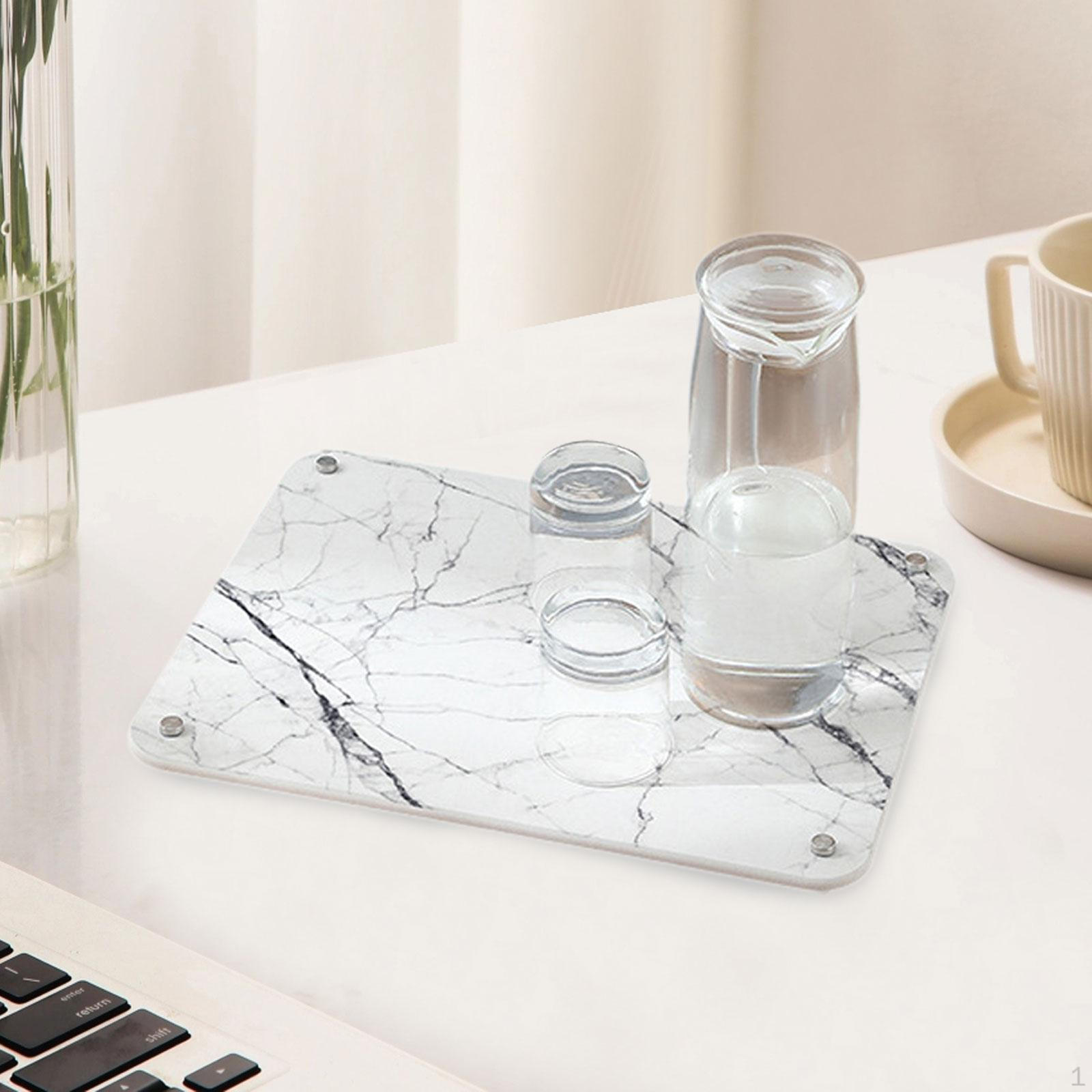 

Впитывающий коврик для кофе, коврик для сушки посуды, противоскользящий, термостойкий, быстросъемный поднос для мойки на кухне белый