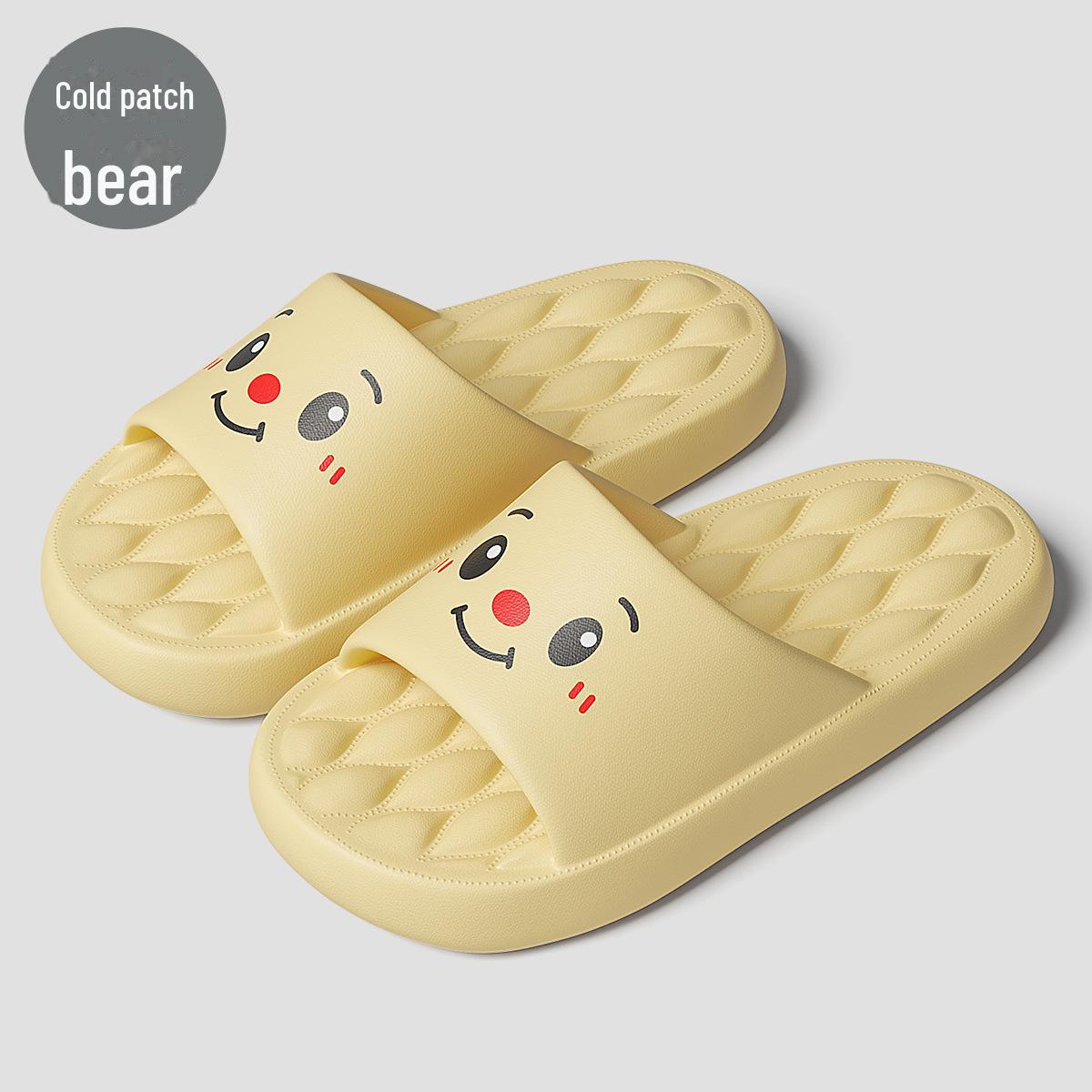 

Летние тапочки Comfort-Fit для мужчин и женщин: Нескользящая обувь для купания в помещении и на открытом воздухе sticker bear, 32-33