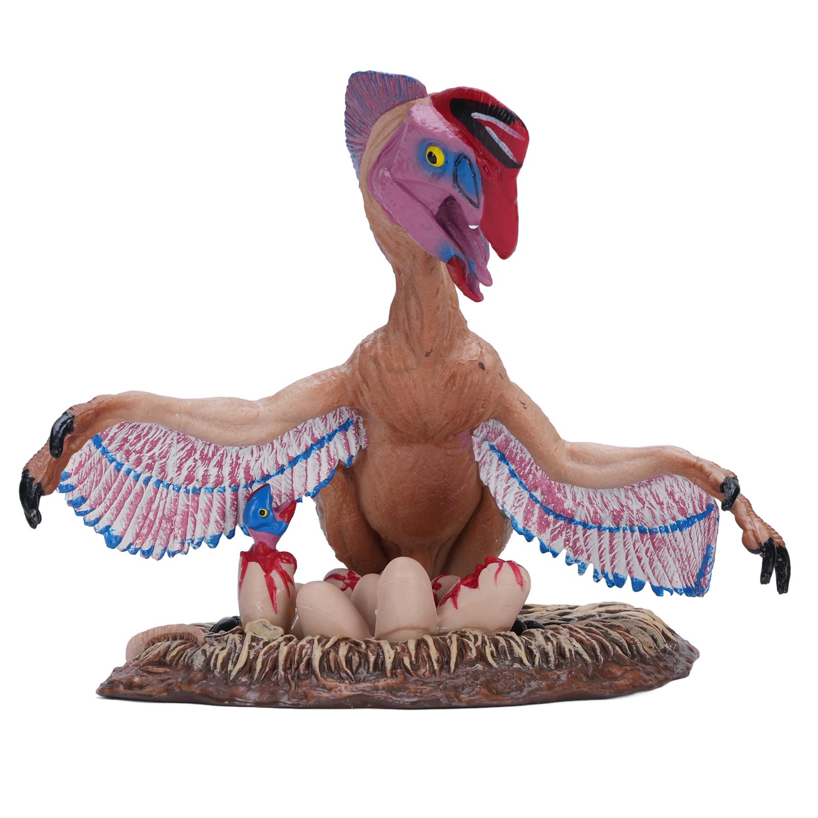 

Овираптор Игрушка Динозавр Реалистичный Динозавр Живой Высокодетализированная Образовательная Фигурка Модель Дино розовый