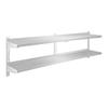 Double Wall-Mounted Steel Shelf With Adjustment