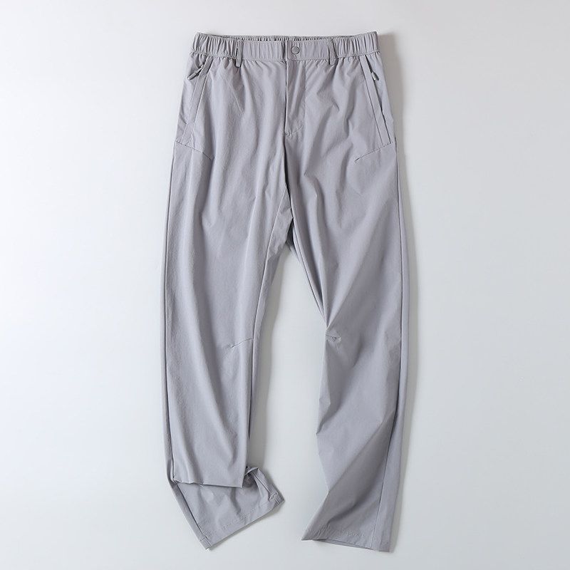 Summer Thin Outdoor Elastic Wear-Resistant Quick-Drying Trousers Men's Foreign Trade Export Tail Loose Casual Straight Pants Fashion