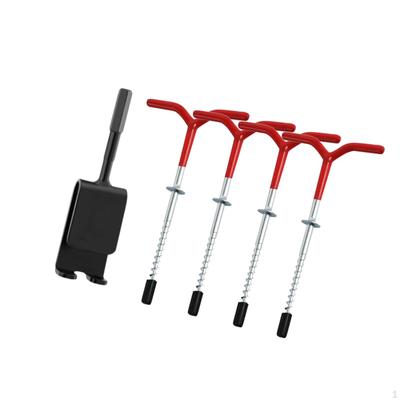 4x Ice Fishing Anchors Shanty Anchor Tool Practical Winter Tent Accessories