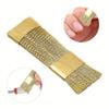 1 Stück Nagellack-Bits Reinigungsbürste Goldene Farbe Kupferdraht Bohrer Reinigungsbürste Maniküre Zubehör