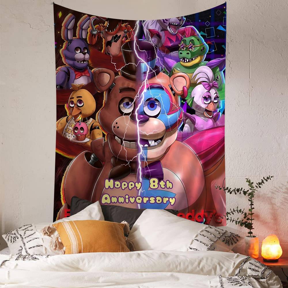 Arazzo da Parete F-Fnaf Anime Fai da Te per Soggiorno Casa Stanza Universitaria Decorazione Arte da Parete Decorazione