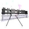 30 Note Glockenspiel Foldable Xylophone Wooden Frame 5mm Thickness Aluminum Bars Percussion Musical Instrument with