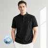VEE KELLEN Men's Summer Stand Collar Short Sleeve Old Money Style Shirt
