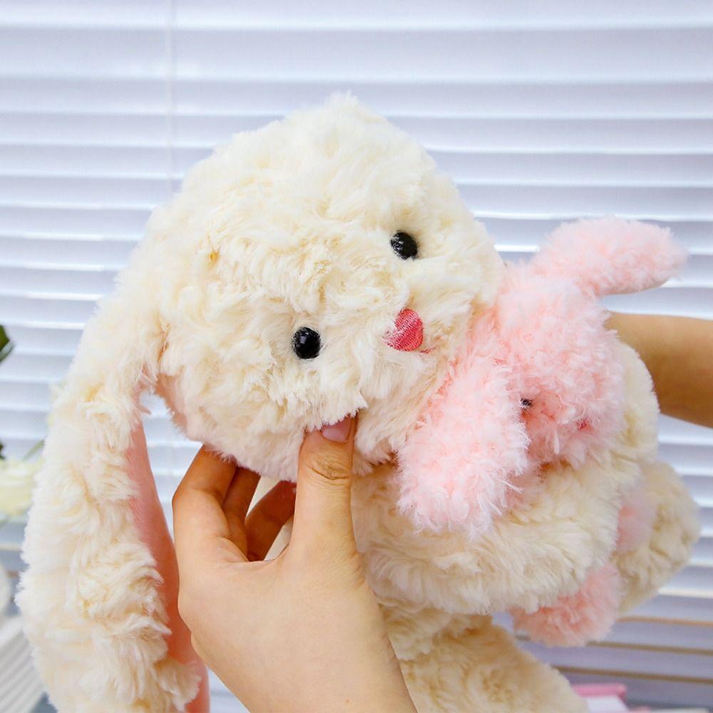 Fluffy Bunny Doll Stuffed Toy Handmade Parent Child Bear Stuffed Animals  Kids Gifts