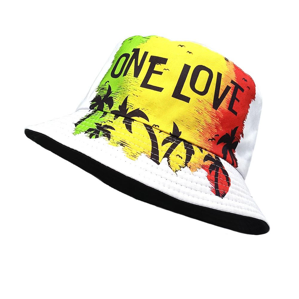 ONE LOVE Letter Print Bucket Hats for Men's and Women's Summer Outdoor Sunscreen Panama Unisex Fisherman Caps Sun Gorras Fashion