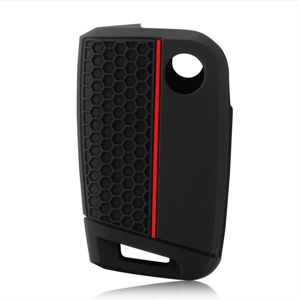 Key Case Cover For Vw Golf 7 Gti Polo T-Cross T-Roc Touran Tiguan Skoda Octavia Rapid Kodiaq Fabia Seat Ibiza Leon Ateca Arona