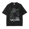 Gojo Satoru Anime Jujutsu Kaisen Men's Harajuku Vintage Cotton Washed T-shirt Streetwear Women's Short Sleeves Unisex
