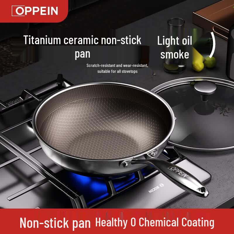 Oppein Titanium Ceramic Non-stick Cookware 5-Piece Set