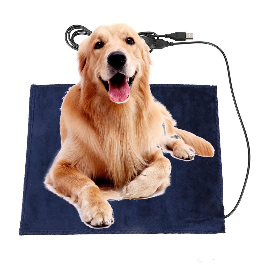Pet Heating Mat 5V USB Electric Clothes Sheet Winter Plush Pad Warmer Bed Pad Temperature Carbon Fiber Cat Dog Heater