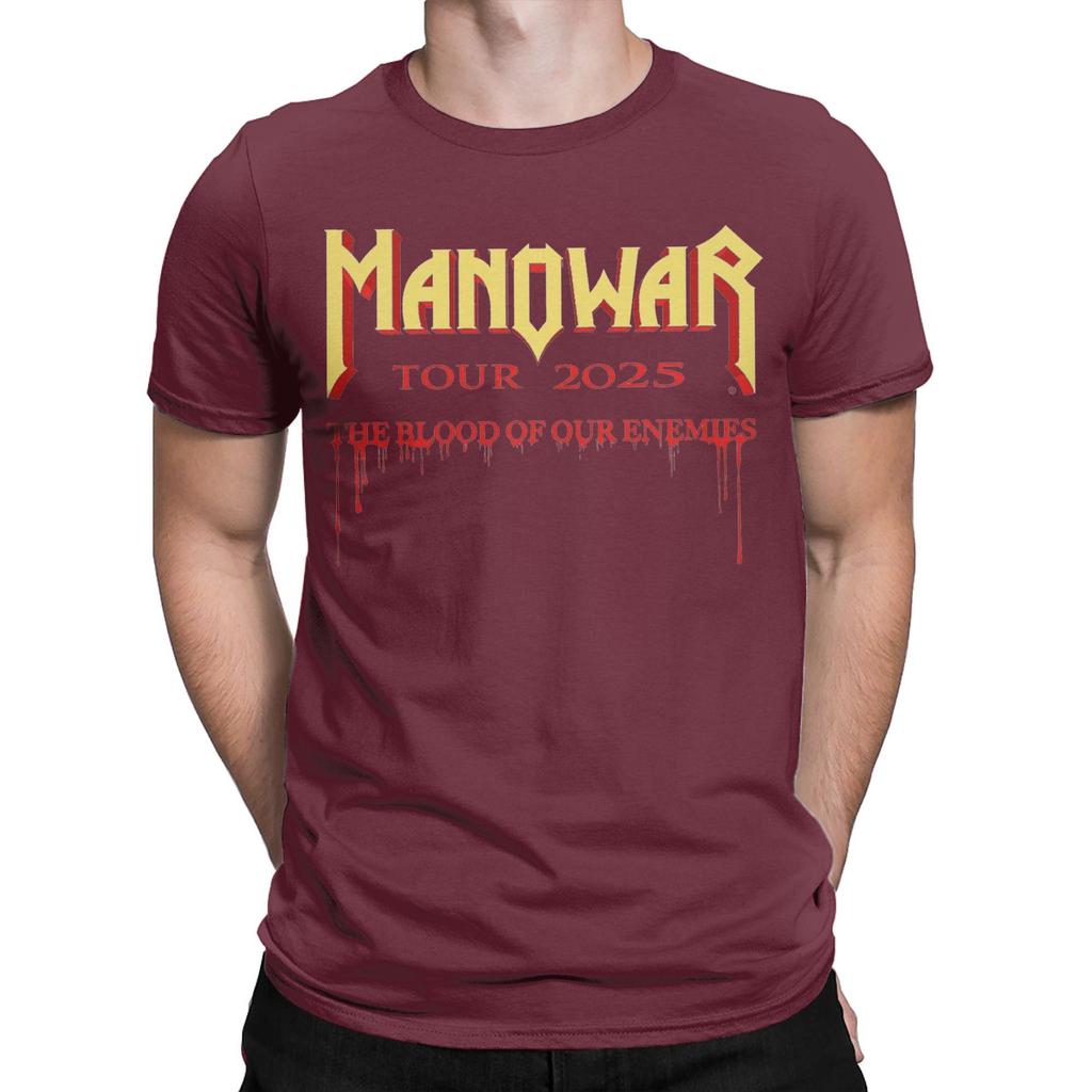 The Blood Of Our Enemies - Manowars 2025 Tour  Merch Unisex T Shirts Cotton Tee Graphic Print  T-shirt Clothes
