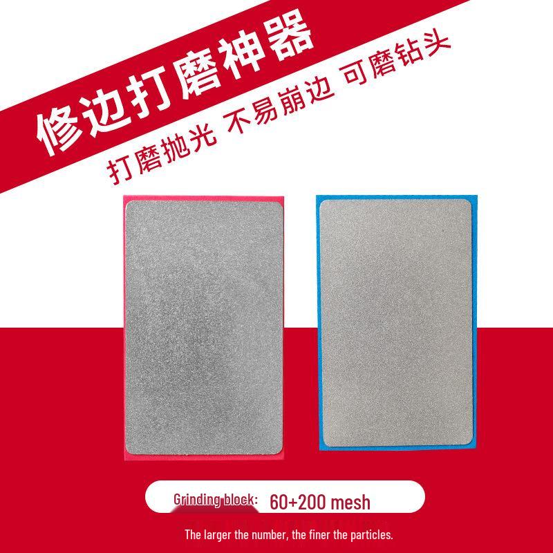 Fliesen Anfas- & Polierpad: Karborund Handschleifscheibe