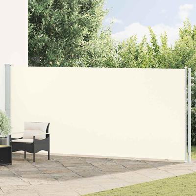 Vidaxl Retractable Side Awning for Terrace, 180 X 600 Cm, Cream
