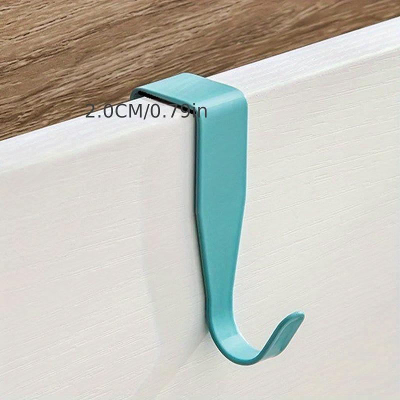Colorful Over-the-Door Hooks - Easy Install, Metal Storage Hangers for Kitchen, Office, and Bathroom Accessories, Utility Hooks