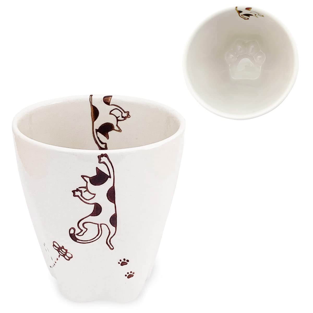 J-Kitchens Studio Sho~ Чашка-лапка кошки, Майк, Керамика Хасами, Сделано в Японии