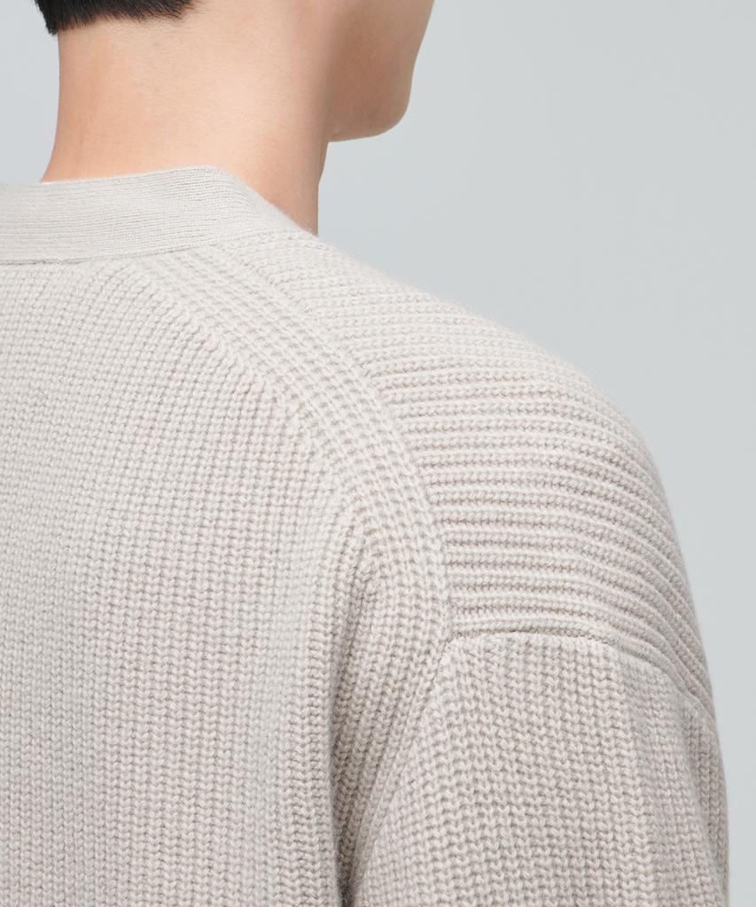 Musinsa Standard Lambswool Oversized Cardigan [Mushroom]