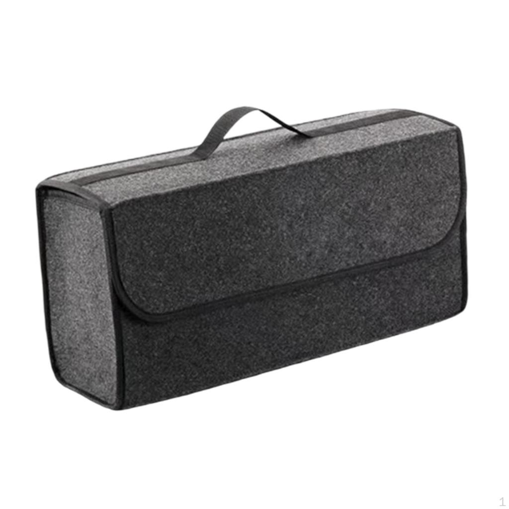 Car Trunk Organizer Felts Practical Portable Wear Resistant Easy to Use Simple Storage Box