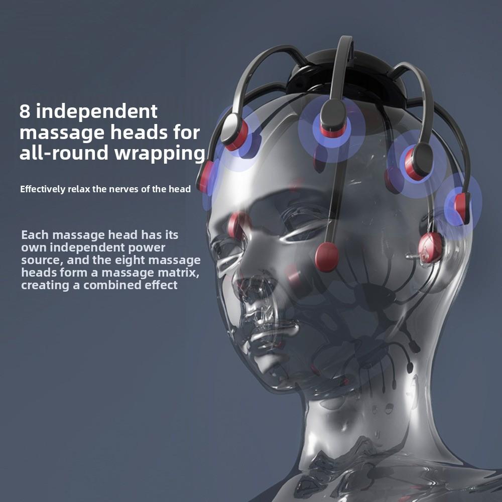 Eight Claws Electric Head Massager Intelligent Scalp Massager Head Massage Machine  Improve Sleep