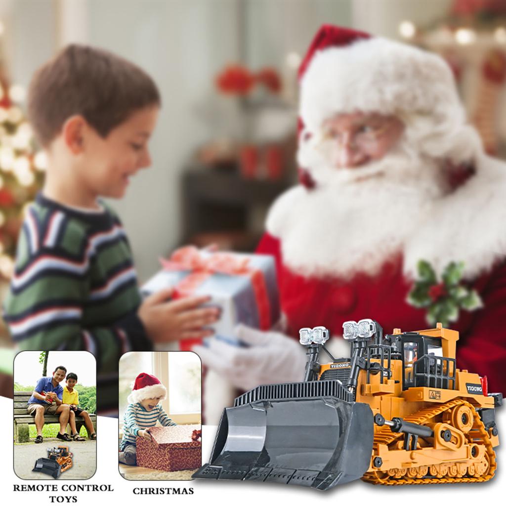 1:24 2.4G 9CH RC Buldozer găleată din aliaj RC Tractor Camion Vehicule de inginerie construcții cu unul