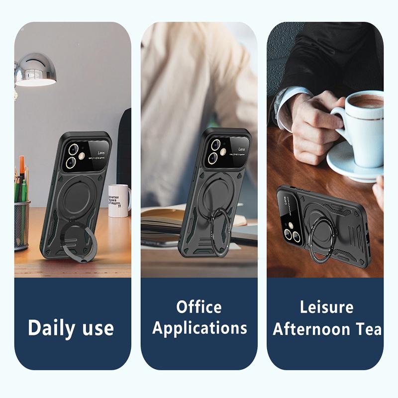 For iphone 11 Armor Matte Case For iphone 11 Pro Max Cover Ring Magnetic Stand Holder Shockproof Shell Coque Fundas 11 Pro Cases