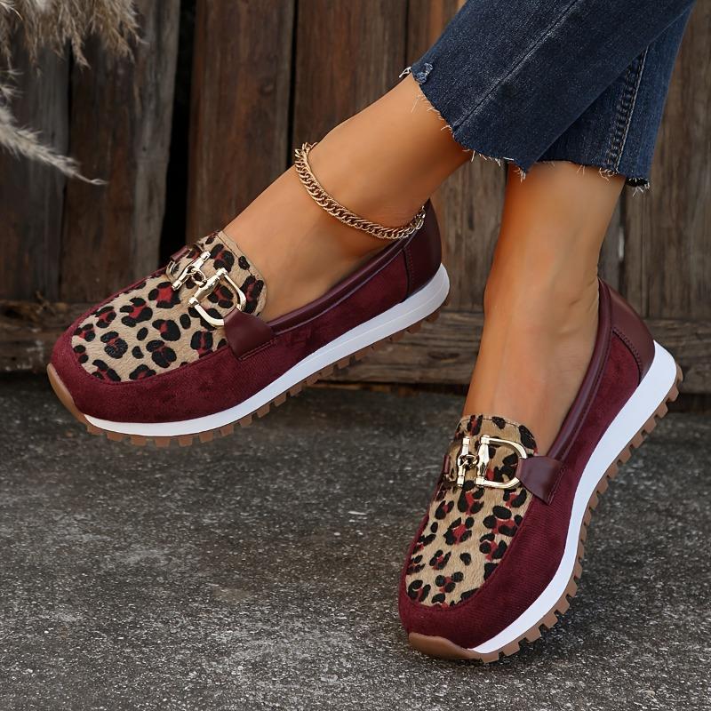 Big Size Women's Shoes 2025 Summer New Metal Buckle Big Size Flat Bottom Casual Cloth Single Shoes