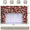 Elegant red and white rose party background: perfect for birthdays, anniversaries,bachelorette parties, etc-bracket not included