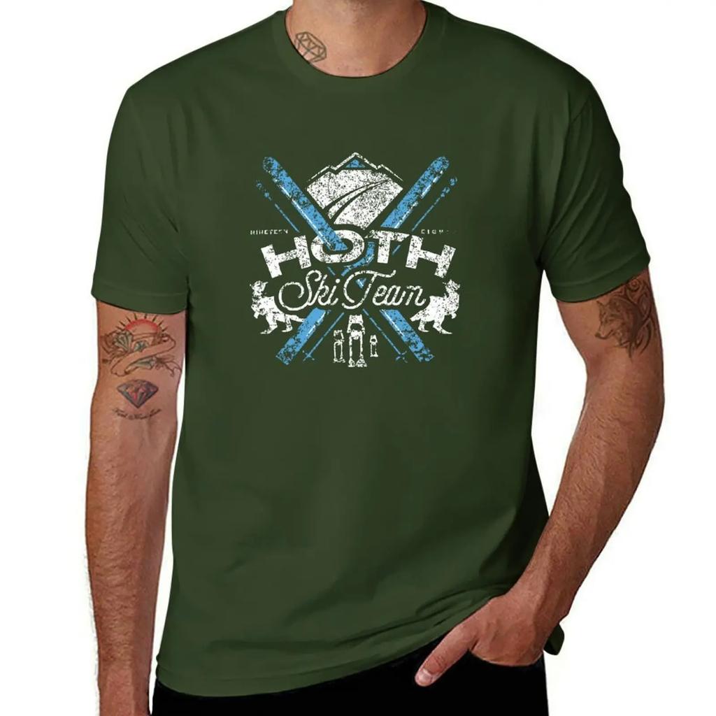 Hoth Ski Team TShirt oversized graphic tee plus sizes plus size clothes sports fans men tshirt