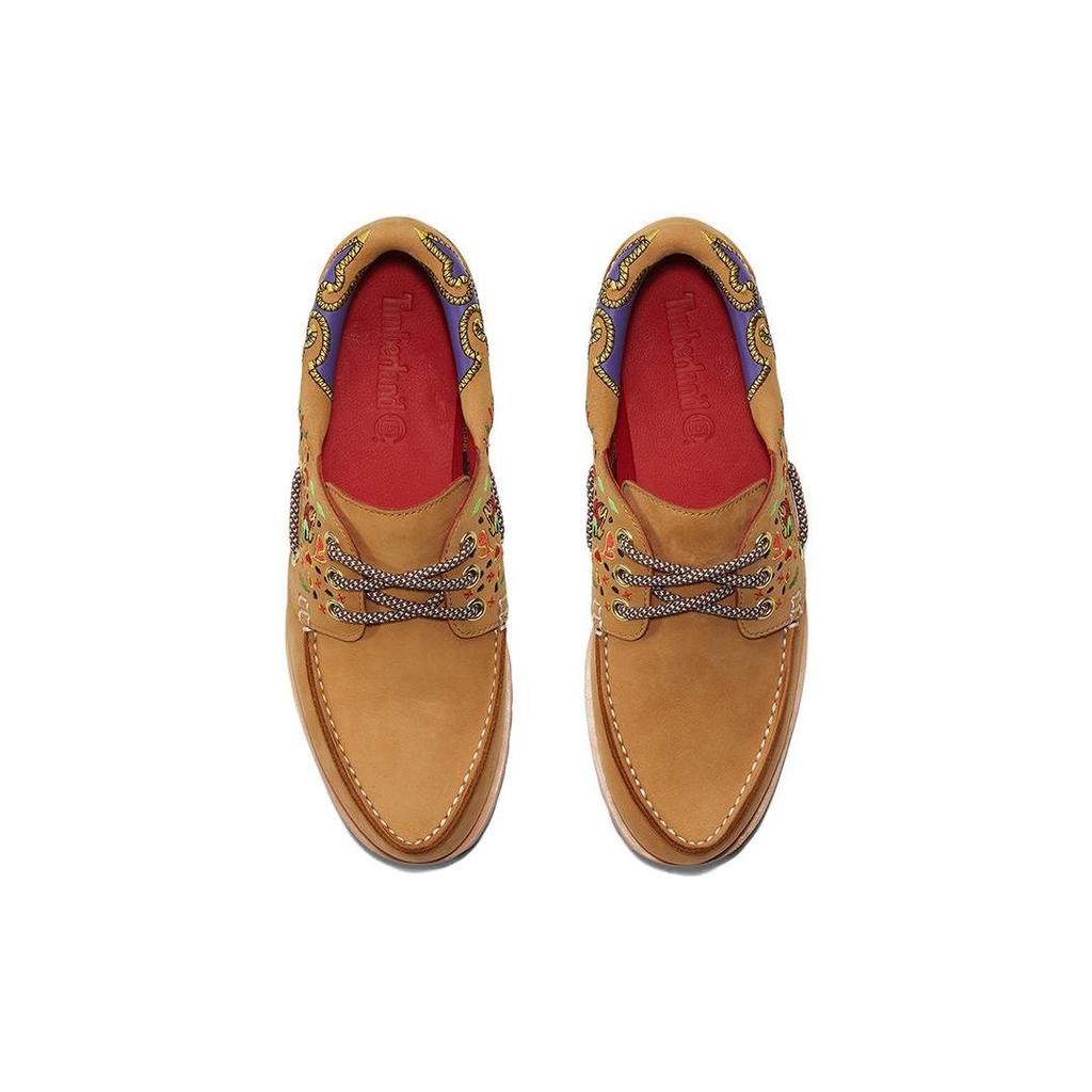 Timberland CLOT X  Classic Low Top Three Hole Boat Shoes Women Shoes Wheat A5Z9YW