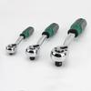 1Pcs 1/2 1/4 3/8 Flying Wrenches 24/72 Tooth Quick Ratchet Wrench Two-Way Socket Wrench Repair Tools For For Vehicle Bicycle