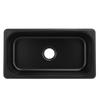 Camper Sink, Inlaid RV Sink, Heat-Resistant, Scratch-Resistant, Easy To Clean, Rust-Resistant, Yacht Sink, 40mm (Spray-Coated Black (GR-))