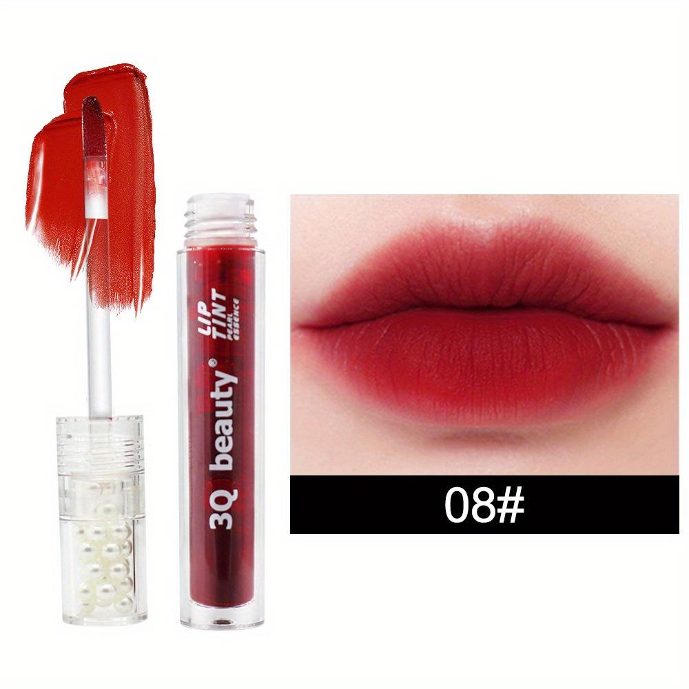 

12-цветная жемчужная антипригарная губная помада, водная однотонная глазурь для губ, матовая, не легко выцветающая жидкая помада #8