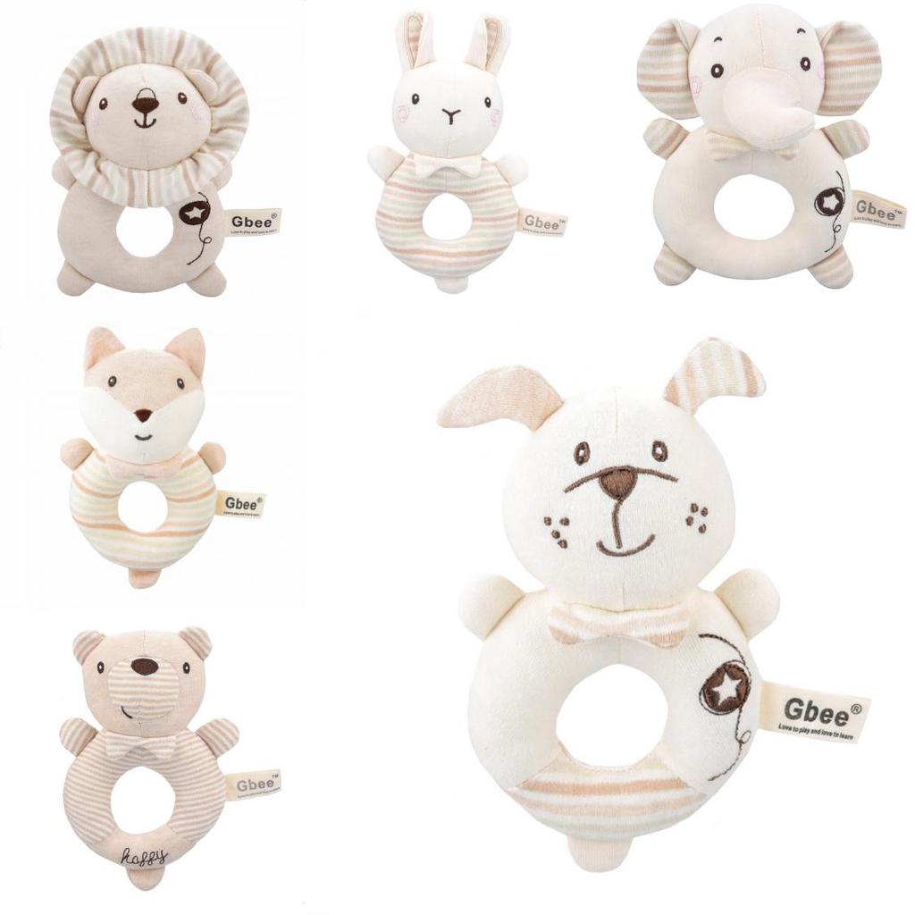 Gbee Organic Cotton Infant Rattle Toy Set For Emotional And Intellectual Development