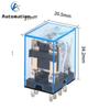 5 x AC DC 12V 24V 36V 110V  220V 380V 5A Coil DPDT 8Pins Red Light General Purpose Power Relay w Base MY2NJ MY2P HH52P