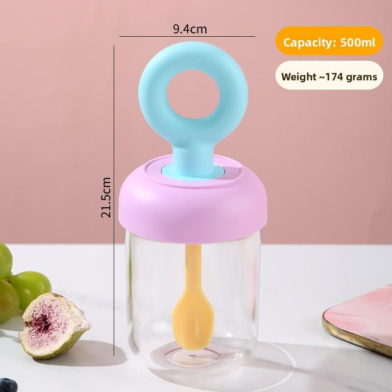 Portable Breakfast Cup With Lid And Spoon For Fruit Salad And Yogurt Enthusiasts