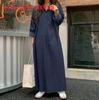 Casual Denim Dress With Pockets For Women In Autumn 2024