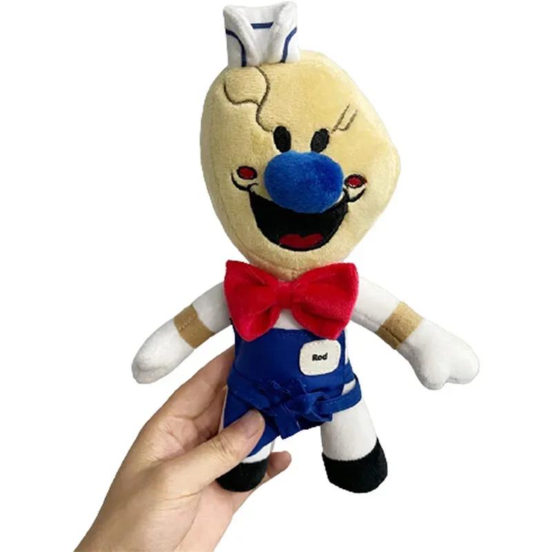 

25cm Ice Scream Rod Plush Toy Stuffed Dolls Horror Game Character Cartoon Plushie Home Decoration Pillow Christmas Birthday Gift