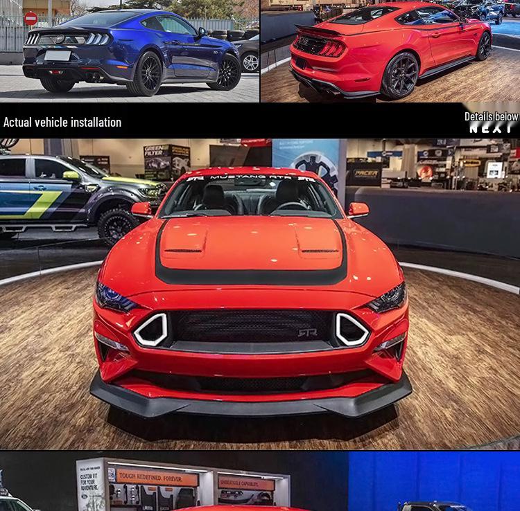 Ford Mustang RTR Style Body Kit: Front Lip, Side Skirts, Rear Lip, Spoiler, and Wing