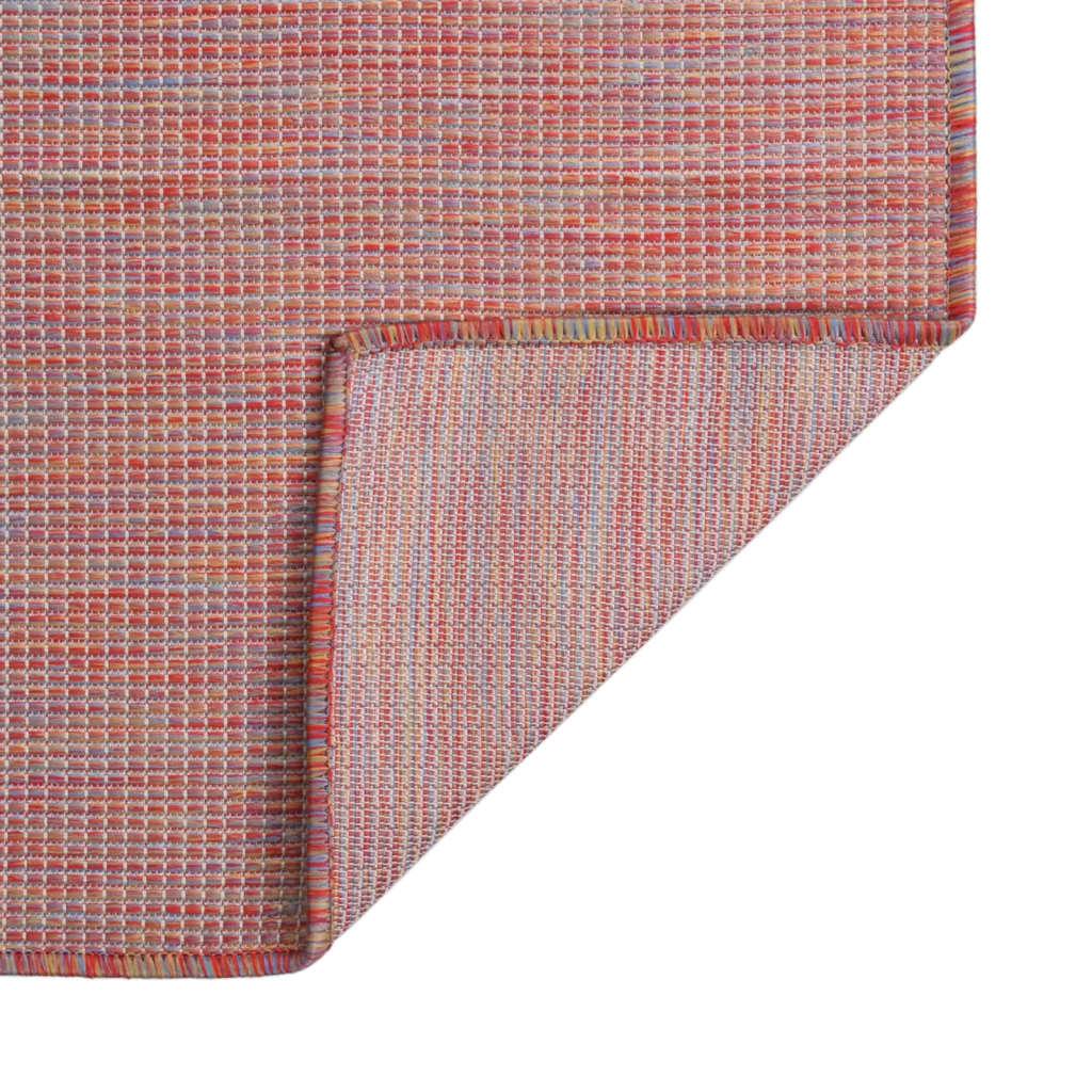 Flatweave Outdoor Rug, 80X150 Cm, Red