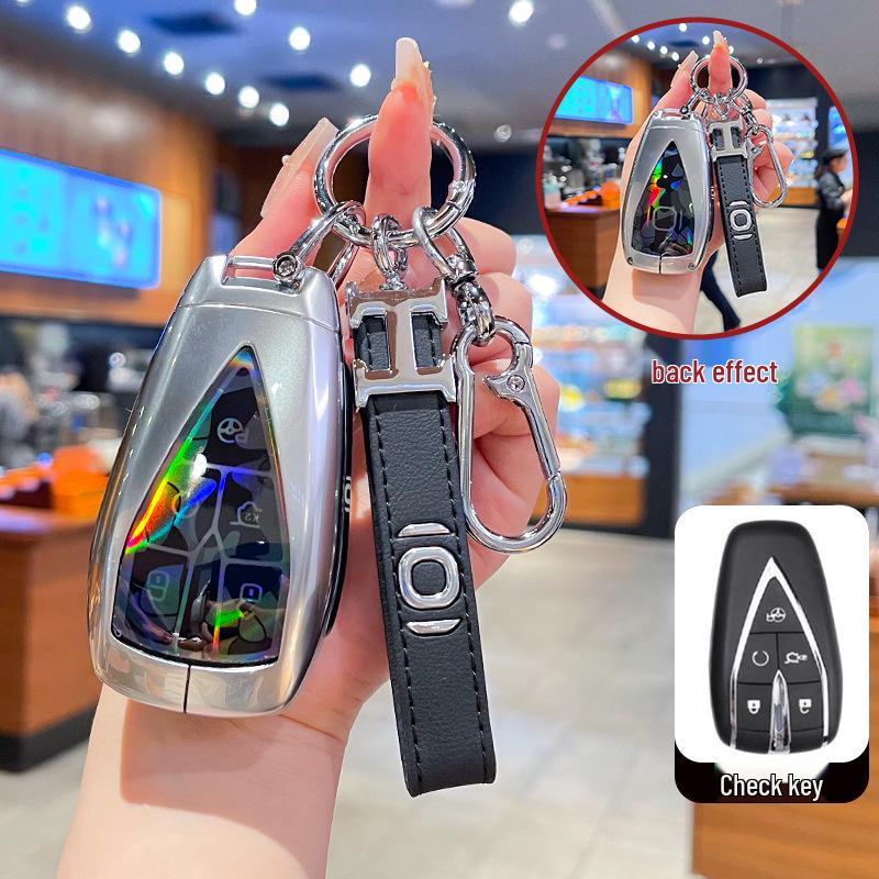 High-End Metal Key Cover for Changan Qiyuan A07 2025, A06 New Energy, and A05/A07 with Buckle