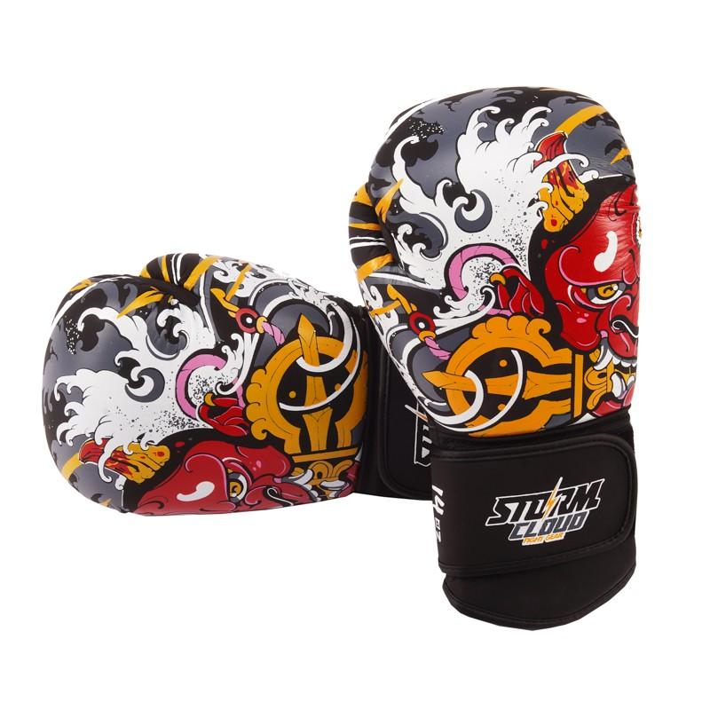 StormCloud Boxing Pro Daisho ONI Genuine Leather Boxing Gloves 12oz