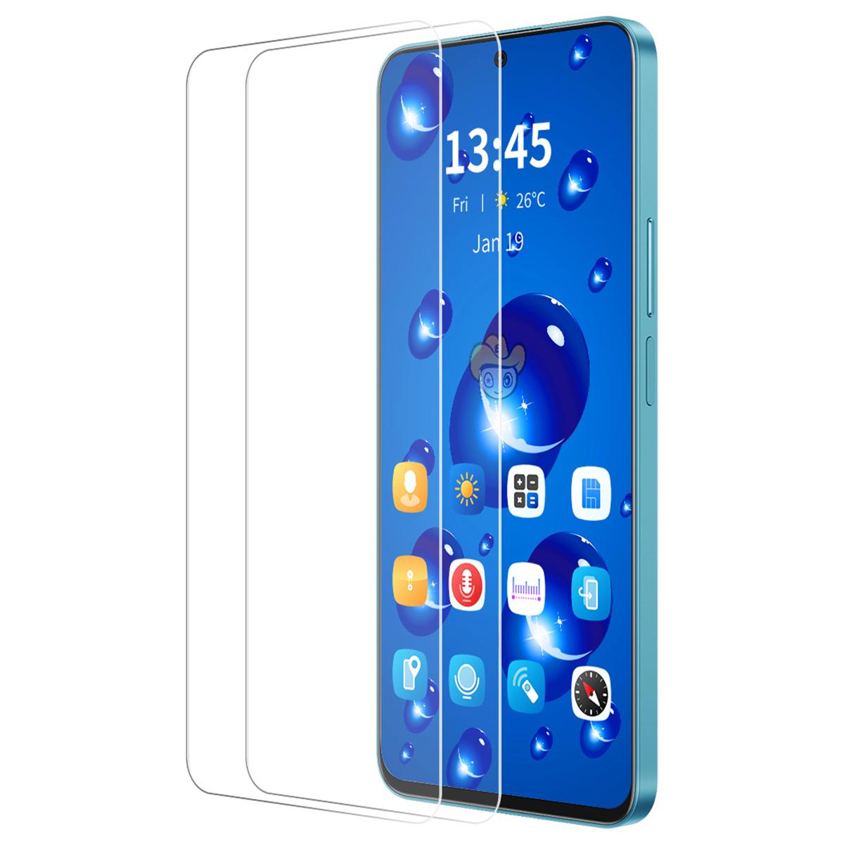 

ENKAY HAT PRINCE 2Pcs For Motorola Moto E14 4G/G04 4G/G04s 4G/G24 4G Screen Protector 9H Large Arc Edge Film As Shown A