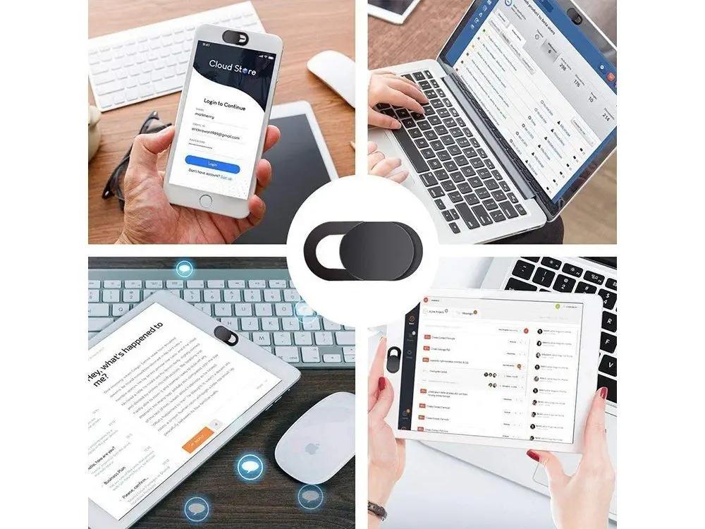 Black Camera Covers 3 pcs
