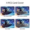 4pcs PVC Communication Card Stickers for Bus Cards